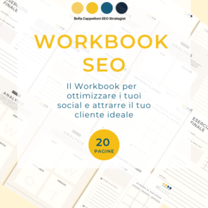 cover del workbook sulla seo e social